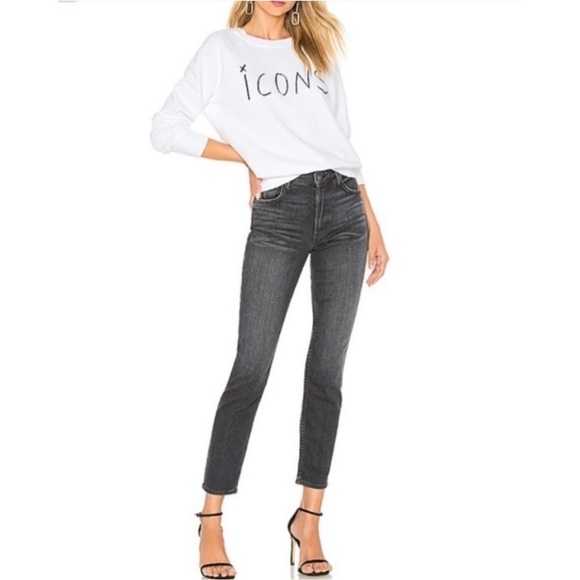 GRLFND Kiara Get Lost Tomboy Jeans High Rise Button Fly Slim Skinny Denim - Picture 1 of 12